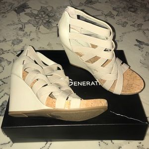 Brand new bcbg wedge sandals